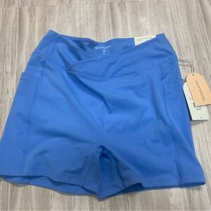 Blogilates criss cross scrunch Women's Blue biker Shorts